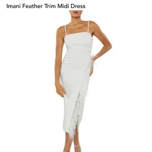 Likely Imani Feather Trim Dress